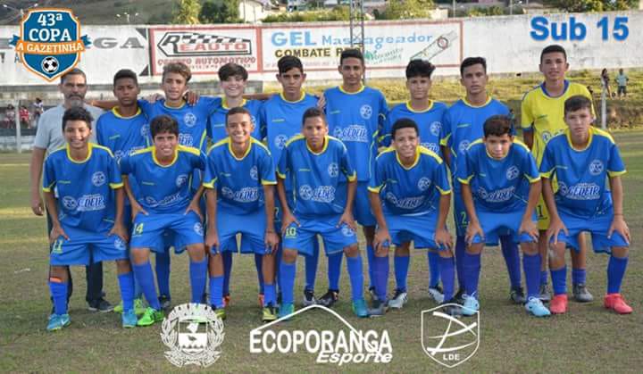 Equipe de Ecoporanga Categoria 14/15 anos. Disputa a Copa A Gazetinha 2018